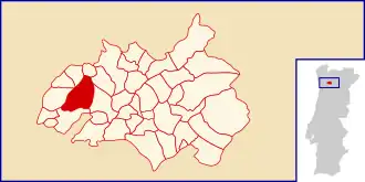 Localização no município de Amarante