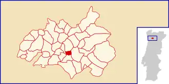 Localização no município de Amarante