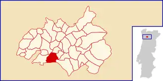 Localização no município de Amarante