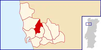 Localização no município de Matosinhos