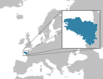 Localização de Bretanha