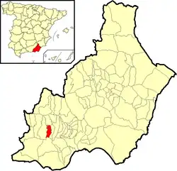 Localização de Almócita