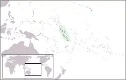 Localização de Ilhas Gilbert e Ellice