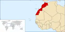 Localização do Maroccos