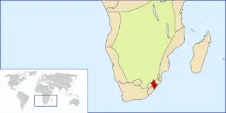 Localização de República de Natália