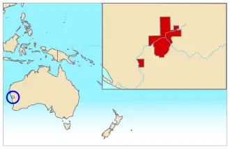 Localização de Hutt River