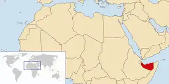 Localização de Somalilândia