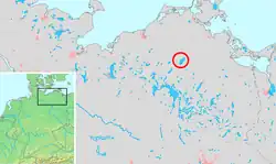 Mapa do Lago Kummerow