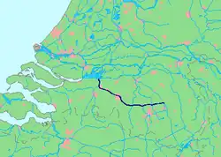 Localização do Wilhelminakanaal no mapa dos Países Baixos