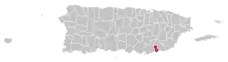 Localização de Arroyo em Porto Rico