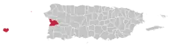 Localização de Mayagüez em Porto Rico