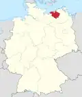 Localização de Rostock na Alemanha