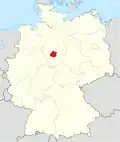 Localização de Hildesheim na Alemanha