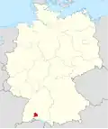 Localização de Tuttlingen na Alemanha