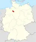 Localização de Verden na Alemanha