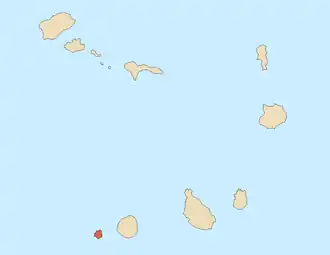 Localização da Brava