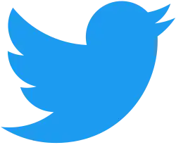 Logo do Twitter, um pássaro azul estilizado
