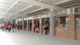 Lanchonetes do terminal.