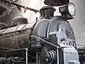Locomotiva a turbina equipada com sistema Ljungström M3t nr 71 no Museu Ferroviário de Grängesberg.