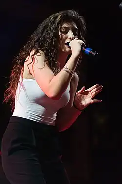 Lorde performing at Coachella on April 19, 2014.