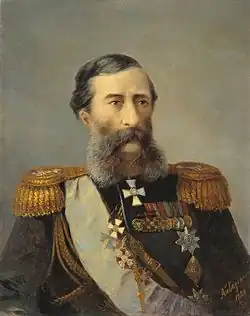 Retrato do Conde M.T. Loris-Melikov, 1888. Óleo sobre tela.