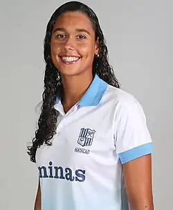 Lorrane representando o Minas Tênis Clube