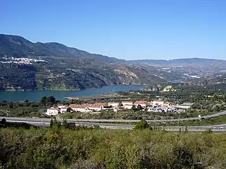 Vista de Peloteos, no município de Lecrín
