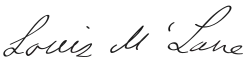 Assinatura de Louis McLane