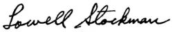 Assinatura de Lowell Stockman