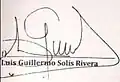 Assinatura de Luis Guillermo Solís