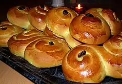 Bolinhos de açafrão Lussekatt