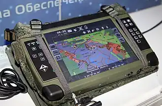 Tablet 'Sagittarius' do oficial comandante.