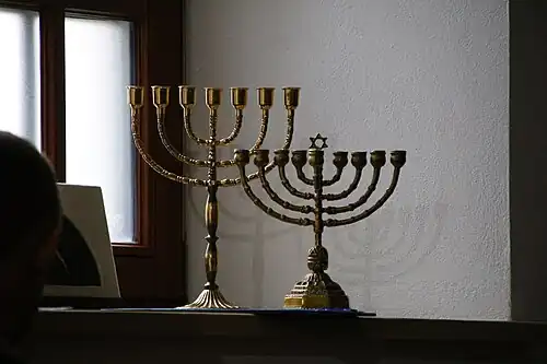 Chanukiá e Menorá em Chmielnik