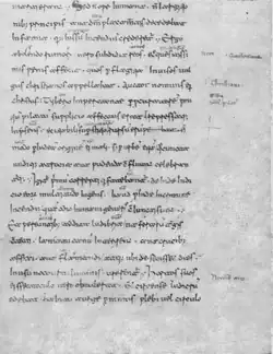 Codex Mediceus 68 II fol. 38, dos Anais de Tácito