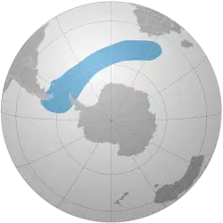 distribuição do pinguim-macaroni