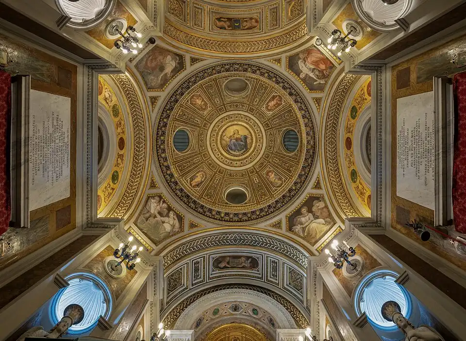 A cúpula da Cappella della Madonna dell'Archetto