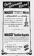 Anúncio para Maggi 1903
