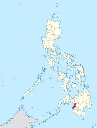 Maguindanao do Norte na Bangsamoro Coordenadas : 7°8'N, 124°16'E