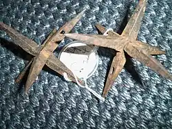 Ferro japonês caltrop Makibishi.