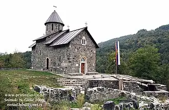 L'église du monastère de Mažići