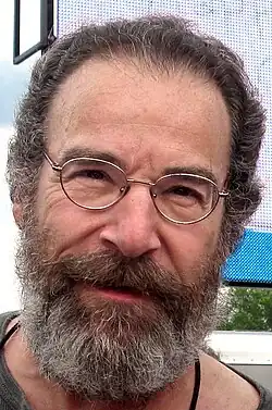 Mandy Patinkin olhando para a câmera.