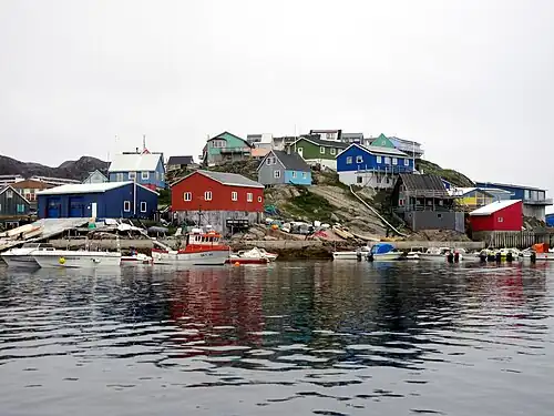 Casas pitorescas de Maniitsoq