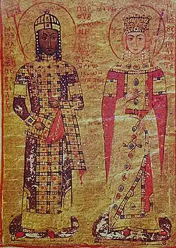 Manuel&nbsp;I Comneno (r. 1143–1180) e Maria de Antioquia (r. 1161–1180), século XII