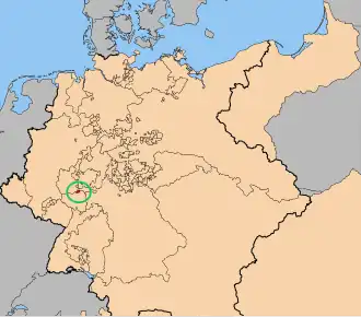 Localização de Cidade Livre de Frankfurt