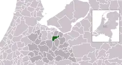 Localização de Baarn na Província de Utrecht