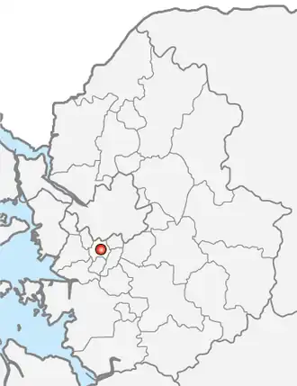 Localização de Anyang em Gyeonggi