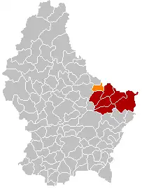 Localização de Beaufort em Luxemburgo