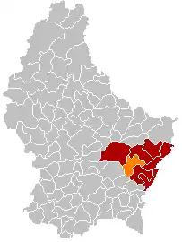 Localização de Betzdorf em Luxemburgo