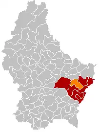 Localização de Biwer em Luxemburgo