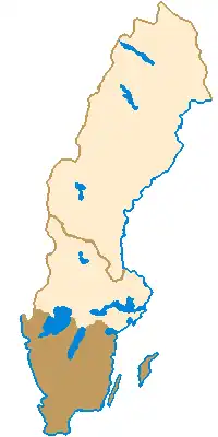 A região histórica da Götaland